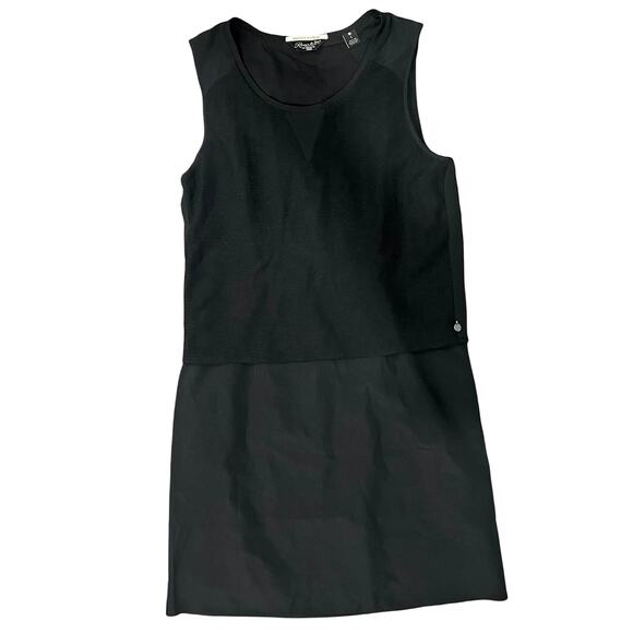 Maison Scotch Black Layered Sleeveless Round Neck Pullover Shift Dress sz 1 / S - Picture 4 of 11